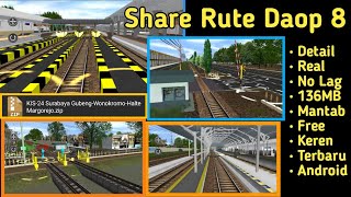 Share Rute Daop 8 Surabaya Gubeng - Wonokromo Terbaru & Cara Pemasangan Nya [ Trainz Simulator ]