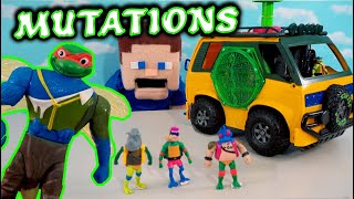 Ninja Turtles Mini Mix N' Match Mutations Turtles Van Playset 2024 Playmates Figures