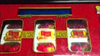 Maygay The Simpsons Beer Duff Guide Fruit Machine Jackpot