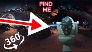 FIND  Skibidi Toilet.  Blue Helmet Engineer Skibidi Toilet  - looking for a challenge 360° VR video