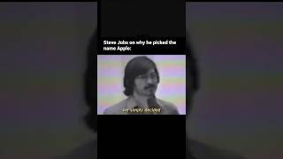 Steve Jobs: This is how we picked name for Apple. #stevejobs #apple #business