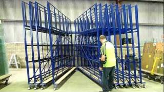 The Glass Racking Company Swing Rack 3.3M x 2.7M opening