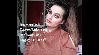 TRY THIS!! Learn halo Eye Makeup In 3 EASY STEPS!!