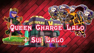 Queen Charge lalo + Sui lalo strategy Th14 | Legend league Lalo attack strategy | TH14 Lavaloon