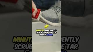 Quick Fix: Removing Tar from Shoes in Seconds! #shorts #short #lifeHacks #howto #facts