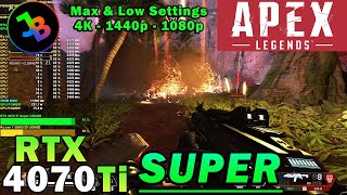 Apex Legends | RTX 4070 Ti Super | Ryzen 7 5800X3D | 4K - 1440p - 1080p | Max & Low Settings