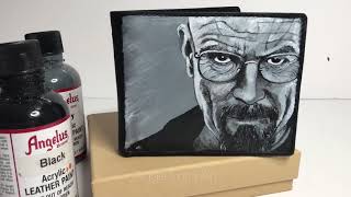 Breaking Bad Walter White/Heisenberg inspired painted wallet