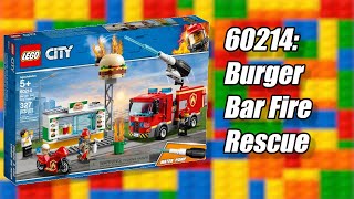 🍔🔥 LEGO Set 360214: Burger Bar Fire Rescue! Watch the Bricks Heat Up |  Review