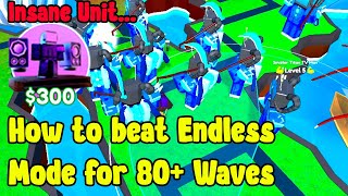 How To Beat 80+ Waves And Join In Leaderboard Endless Mode In Toilet Tower Defense Roblox!