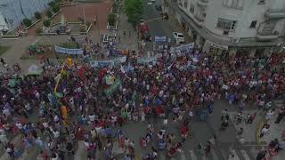 Protesta Azul desde el aire