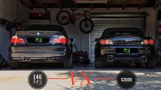 HONDA S2000 VS E46 BMW M3!!!