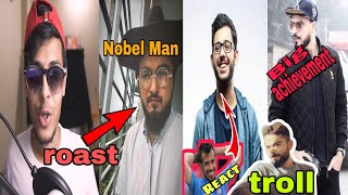 The Bong guy React On Nobelman|কামড়ে দিলে?|Virat Kohli troll Tiktoker |Chahal React on CarryMinati