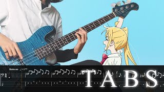 【TABS】Kessoku Band / 結束バンド - Never Forget / 忘れてやらない【Bocchi the Rock!/ぼっち・ざ・ろっく！ EP 12】 Bass Cover