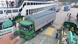 Loading of Vihecles, Trucks and Buses in Matnog Ferry Terminal