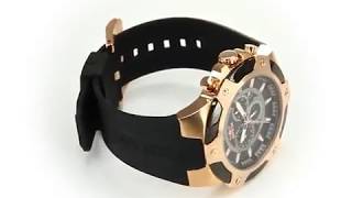 Invicta Signature Crono Manilla Silicona Negra 7344