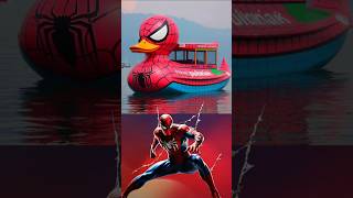 SUPERHEROS AS A DUCK BOAT🦆🛥️-ALL CHARACTERS(MARVEL & DC)2024#spiderman#avengers#shorts#ytshorts#dc