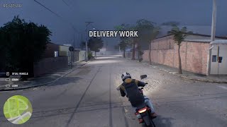 171 Thirteen non-stop deliveries with a motorbike