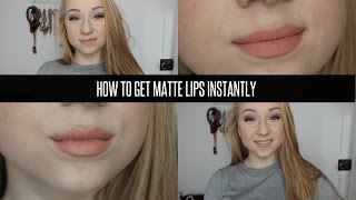 How To Make Your Lipsticks MATTE ♡ INSTANTLY!