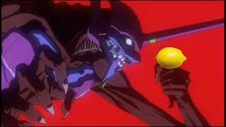 Evangelion unit 01 eats a lemon and dies