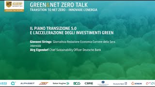 Green&Net Zero Talk - Il piano di transizione 5.0 e l'accelerazione degli investimenti green