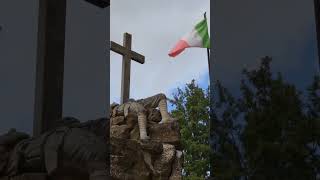 Italian Flag Flies High at World War Monument 🇮🇹 #italy #history #shorts