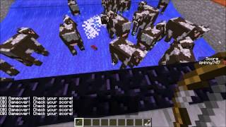 Minecraft Redstone Minigame - Cow Archery