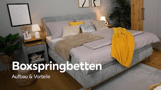 Boxspringbetten: Aufbau & Vorteile - Möbelix