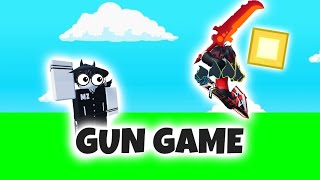 Playing GUN GAME With my Little Brother in BEDWARS!