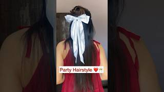 Party Hairstyle 🥂❤️😍 || #hairstyle #hair #shorts