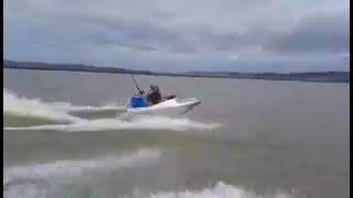 fishing in a micro mini jet boat