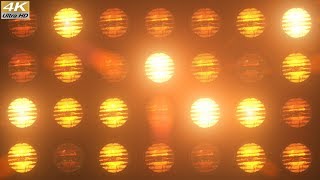 VJ Flashing Lights Spotlight Stage Wall of Lights 4k Ultra HD motion graphic Footage Background