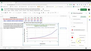 Tutoriel Google Sheets Construire un graphique Partie 2 Personnaliser