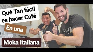 Qué tan fácil es hacer CAFÉ en una Cafetera MOKA Italiana?