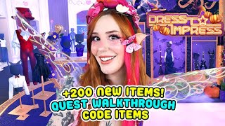 NEW ITEMS, QUESTS AND CODES! 🔴NEW Dress To Impress HALLOWEEN UPDATE!