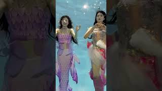 Leilei chen and Tingting mermaid hand dancing together #beauty #mermaid