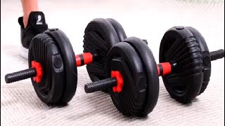 Adjustable Dumbbell Set Free Weights Dumbbells Review