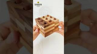 Tuscan Tower - Wooden Puzzle - Leonardo da Vinci's Mind Puzzles - Difficulty 3/6 - Logica Giochi