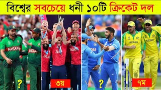 ২০২৪ বিশ্বের সবচেয়ে ধনী ১০টি ক্রিকেট দল ll Top 10 Richest Cricket Board In The World