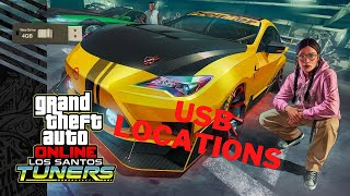 Unlocking NEW MEDIA STICKS in GTA 5 Online | Music USB Locations (Los Santos Tuners DLC)