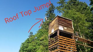 35 Foot Jump From Building Roof Top!!!