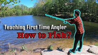 Teaching Friend How to Fish for FIRST TIME