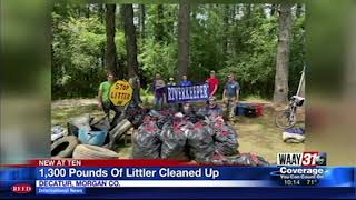 Riverkeeper Removes 1,300 pounds of Litter from Tennessee River Tributary