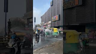 Free water wash 🤩#bengaluru #short #shortvideo #shorts #bikelover #bike #waterfall #free #shortsfeed