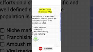 #UGC #NET #COMMERCE #2023 #Previous year MCQS #pyqs #Marketing pyqs