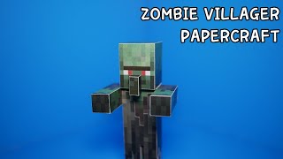 마인크래프트 주민 좀비 종이모형 만들기 How to make a Minecraft Zombie Villager (Papercraft)