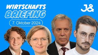 Jobprämie, Zollstreit, Rezession | WIRTSCHAFTSBRIEFING | 7. Oktober 2024 | Mit Hans Jessen