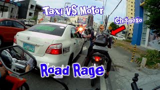 Taxi VS Motor Road Rage