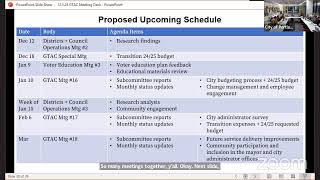 Government Transition Advisory Committee, meeting #15 - December 5, 2023