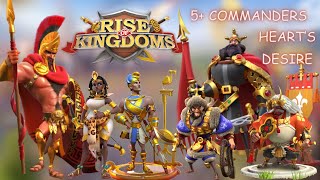 I got 5+ legendary commanders in #riseofkingdoms | 80+ Chests | Heart's Desire Event | #Vu1tUrR