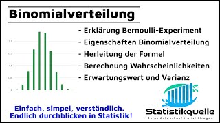 Binomialverteilung - Formel + Berechnung - einfach erklärt